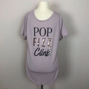 Old Navy Pop Fizz Clink New Years Tee Top Shirt